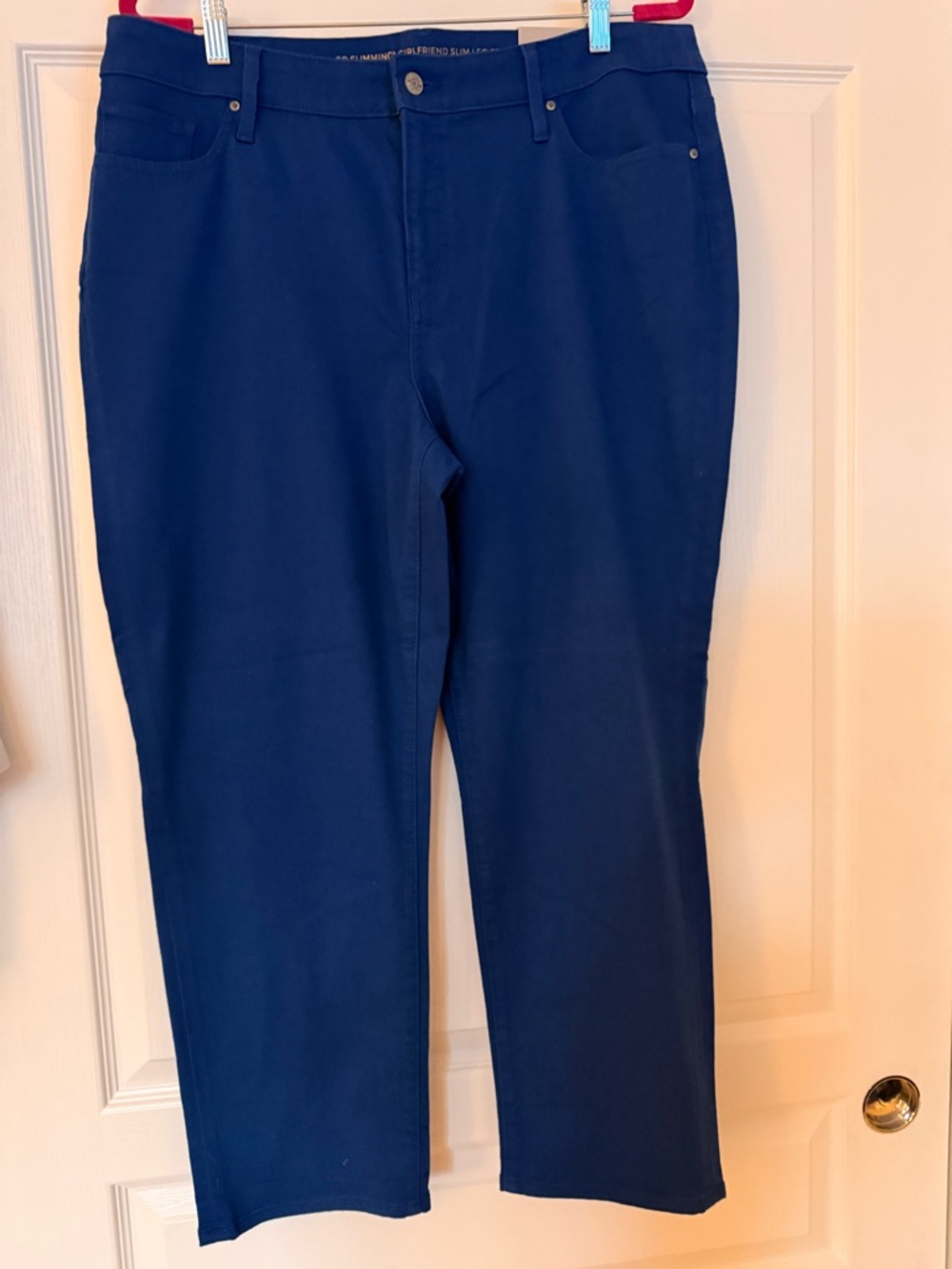 Brand New Chico's So Slimming Girlfriends Crop Jean/Pants in Colbalt Blue